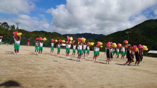 松野中学校体育祭　応援合戦