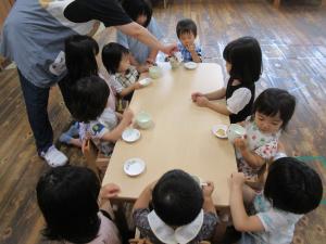 朝のおやつタイム