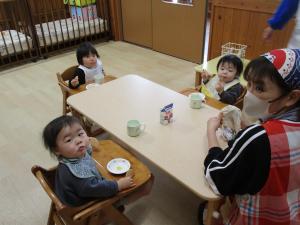 朝のおやつタイム