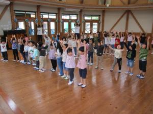 踊りの練習