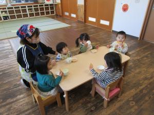 朝のおやつタイム