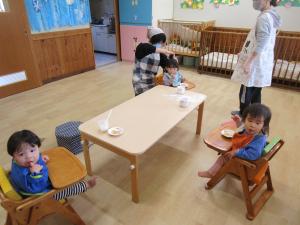 朝のおやつタイム