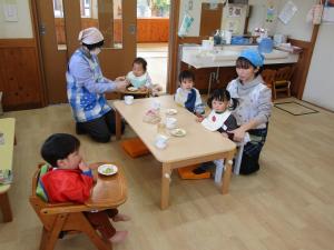 朝のおやつタイム