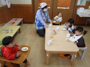 朝のおやつタイム