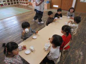 朝のおやつタイム