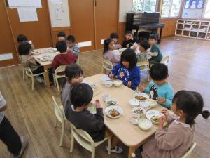 給食の様子